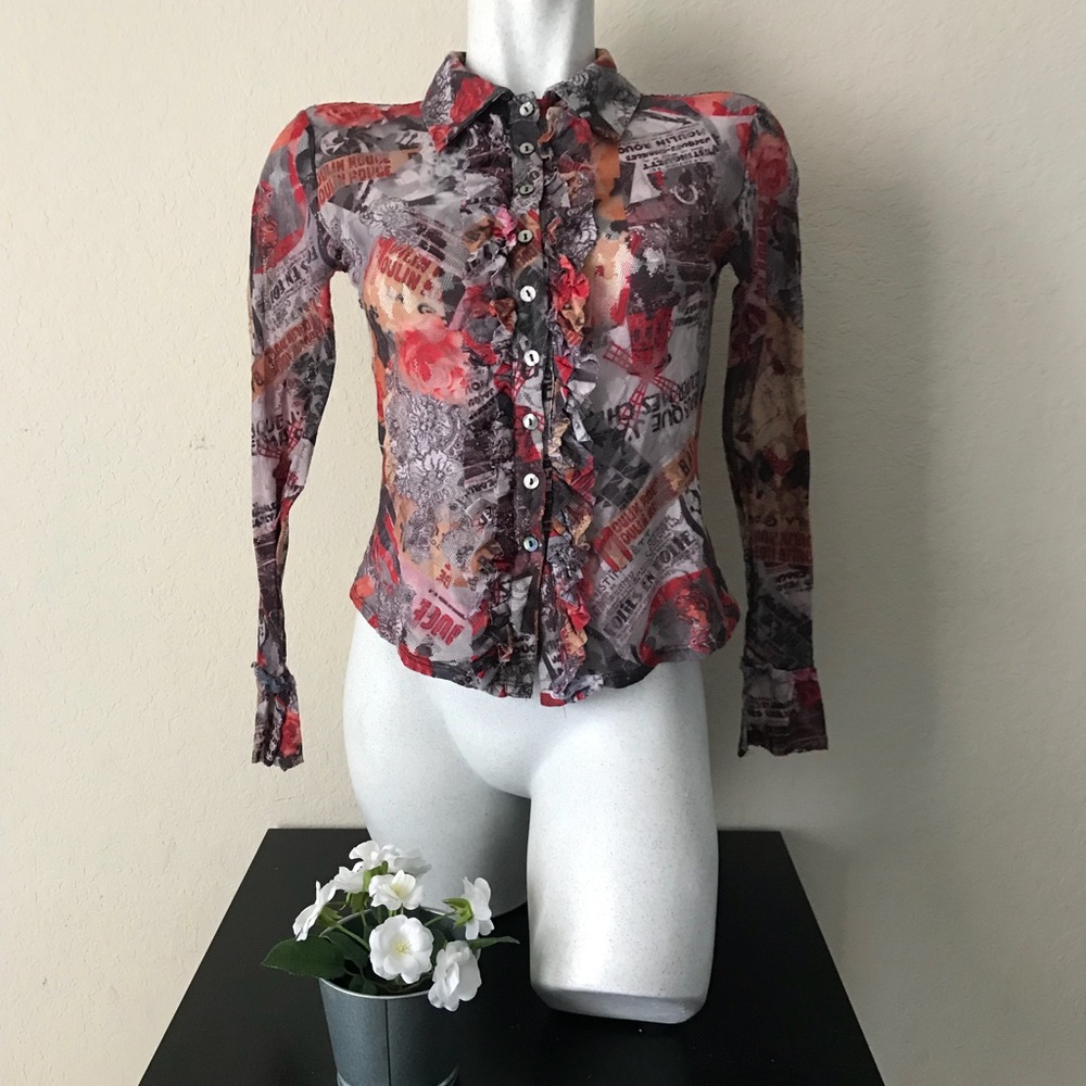 CLIO  petites Women Blouse Long sleeve Size PM